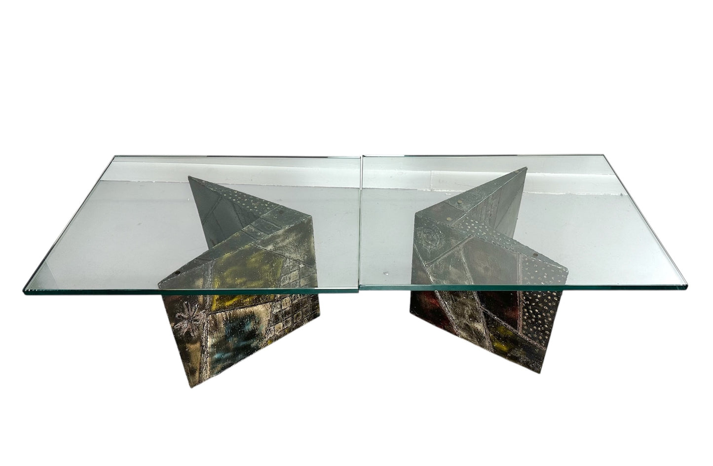 1967 Signed Paul Evans Exceedingly Rare Side Tables or Coffee Table