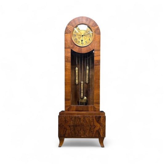 SOLD – Art Deco J. Brandmann of Berlin Long Case Chiming Clock, Circa 1930s