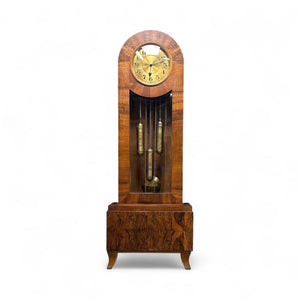 Art Deco J. Brandmann of Berlin Long Case Chiming Clock, Circa 1930s