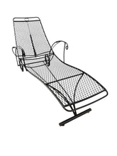 Load image into Gallery viewer, Trio of Mid Century Iron Mesh Chaise Lounges in the Style of Salterini