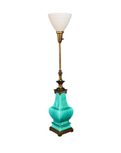 Load image into Gallery viewer, Impressive Ceramic and Brass Table Lamp by Edwin Cole for Stiffel