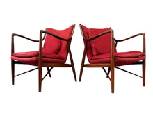 Load image into Gallery viewer, Pair of Finn Juhl NV #45 Chairs in Walnut by Baker Circa 1955 Mid Century