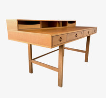 Load image into Gallery viewer, Vintage 1970s Danish Peter Lovig Mid Century Modern Desk in White Oak