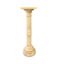 Load image into Gallery viewer, Antique Italian White 7 Piece Carved Alabaster Pedestal Column