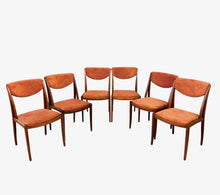 Load image into Gallery viewer, Barney Flagg for Drexel Midcentury Walnut Dining Chairs set of Six