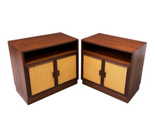 Load image into Gallery viewer, Pair Cane-Front Walnut Nightstands by Arne Vodder for Vamo Sønderborg