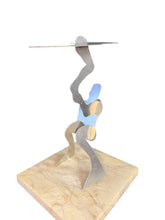 Load image into Gallery viewer, The Test” by William Dickey King – Aluminum Figural Sculpture Mid Century