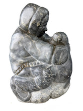 Load image into Gallery viewer, Inuit Hunter with Seal – Canadian Arctic Soapstone Sculpture