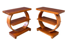 Load image into Gallery viewer, Pair of Art Deco Streamline Moderne Side Tables by A. A. Laun