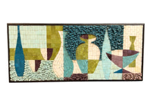 Load image into Gallery viewer, June E. Johnson Signed Mid-Century Abstract Mosaic Wall Panel, 1962 Mid Century