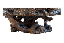 Load image into Gallery viewer, 1970s Organic Burl Wood Live Edge Coffee Table with Sculptural Root Base