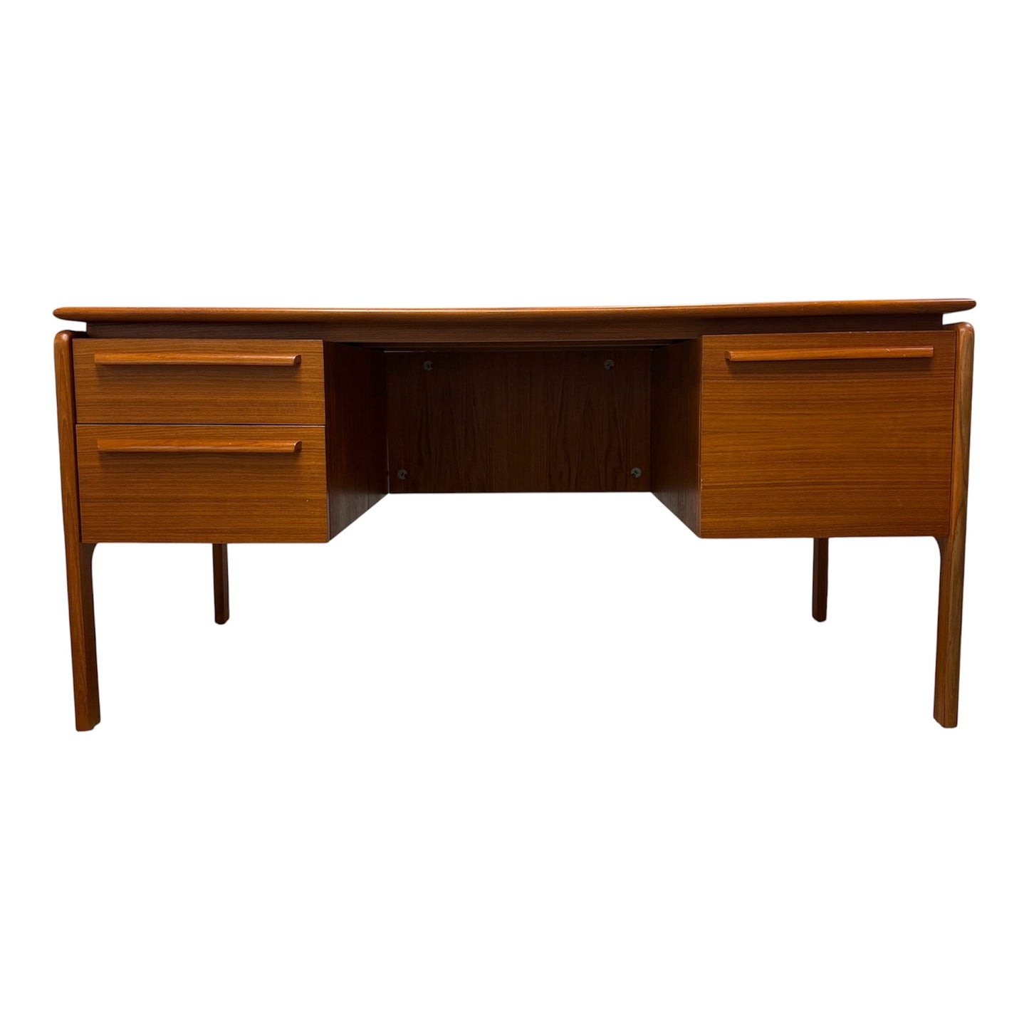 Mid-Century Modern Teak Executive Desk by Danflex, Denmark, 1960s-70s