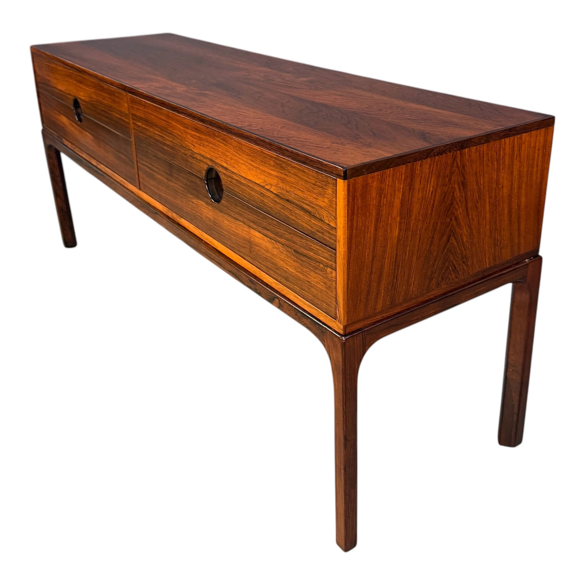 Kai Kristiansen Model 394 “Entre” Rosewood Low Chest for Aksel Kjersgaard
