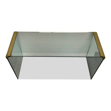 Load image into Gallery viewer, Mid-Century Modern Brass and Glass Console or Sofa Table by Leon Rosen for Pace