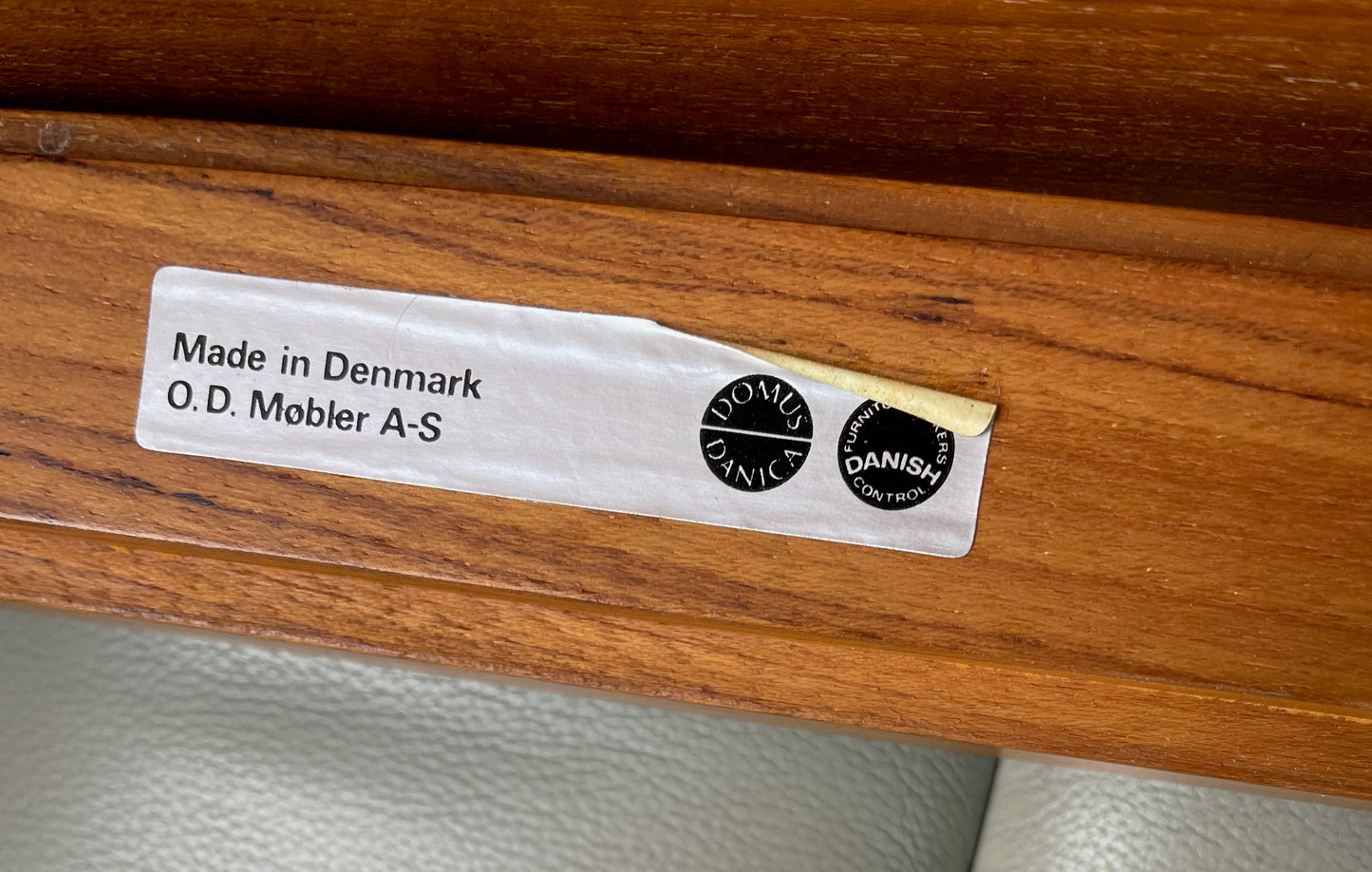 SOLD – 1960s Danish Teak Black Vinyl Teak Flip-Top Stool by Erik Buch