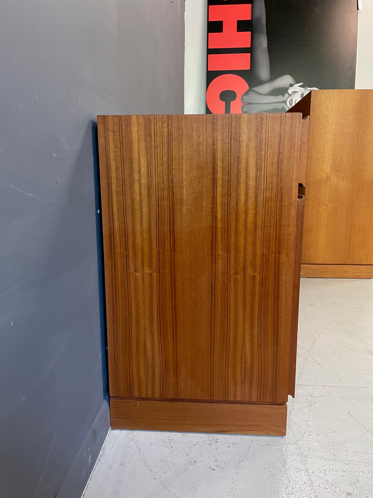 SOLD – Danish Modern Arne Wahl Iversen Teak Chest with One Large Top Drawer & Storage