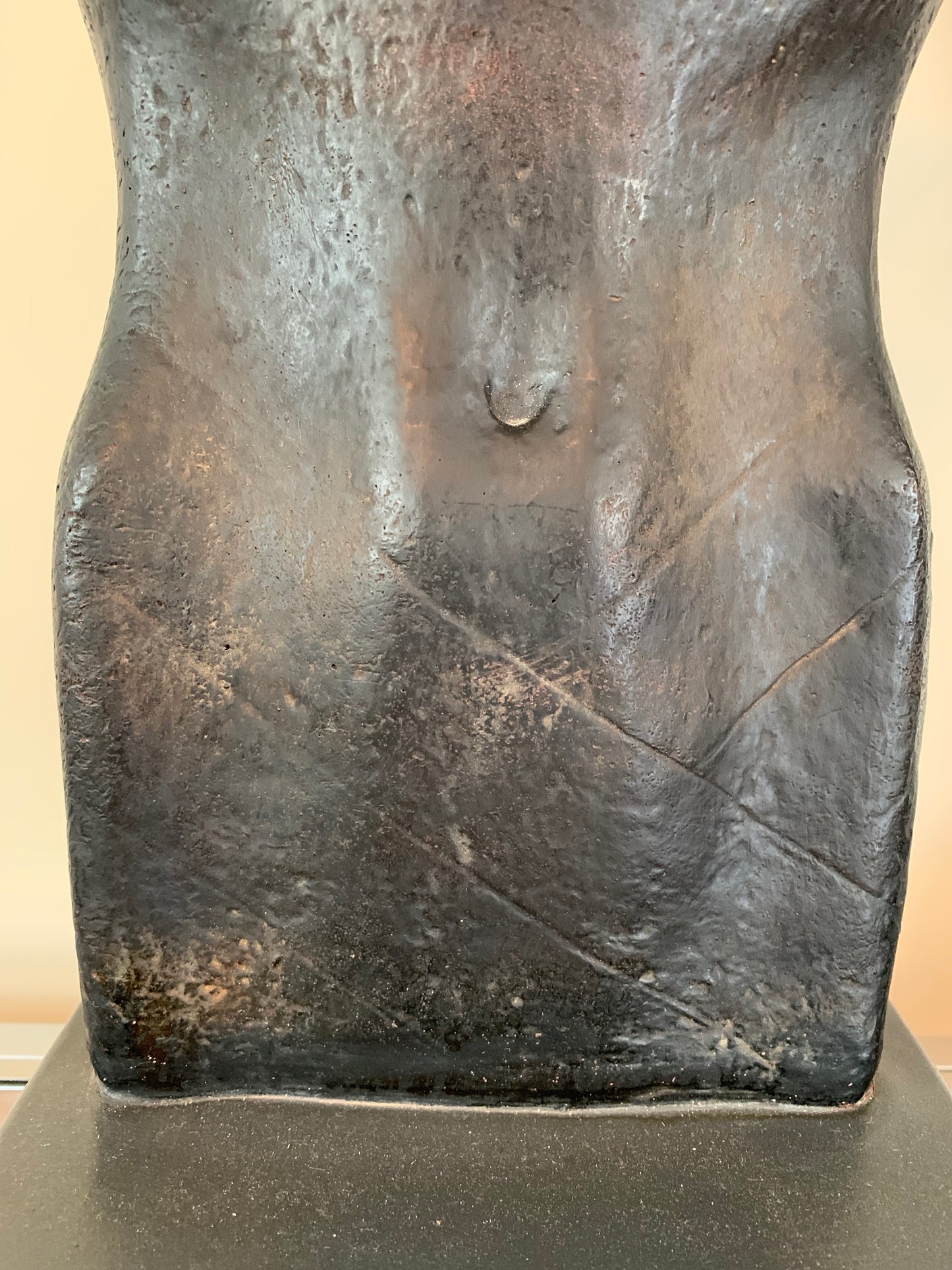 Gwen Lux Sculptural Ceramic Male Torso Lamp 1948 Mid Century