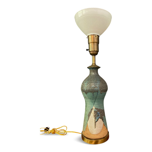 Harry Holl For Scargo Pottery Large Ceramic Lamp From His Personal Collection