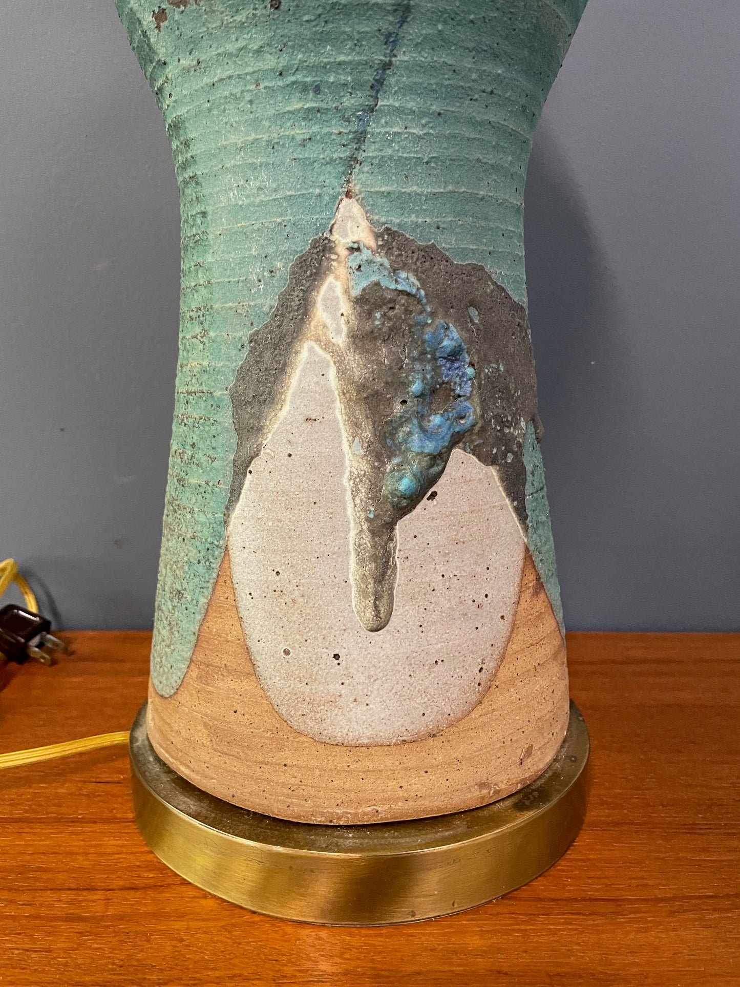 Harry Holl For Scargo Pottery Large Ceramic Lamp From His Personal Collection