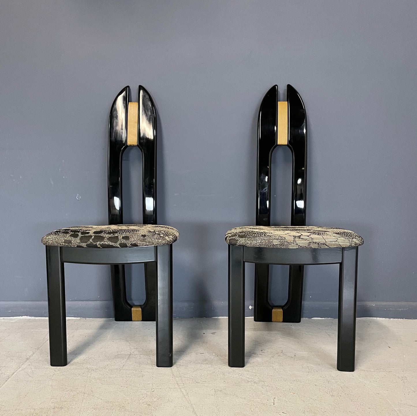 SOLD – Set of Eight Italian Dining Chairs by Pietro Costantini for Ello
