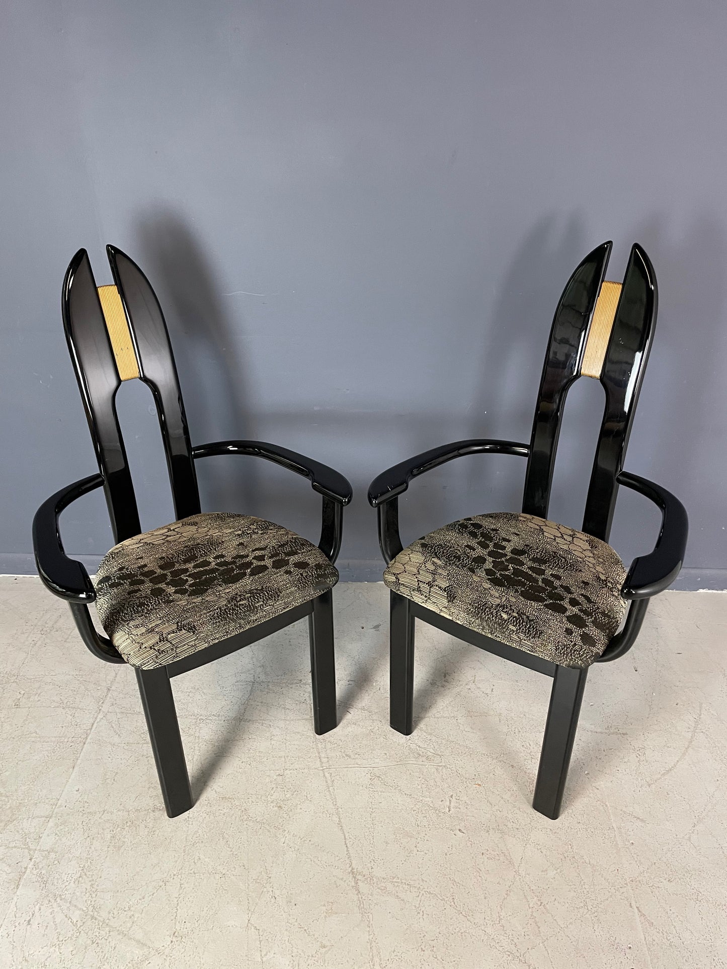 SOLD – Set of Eight Italian Dining Chairs by Pietro Costantini for Ello