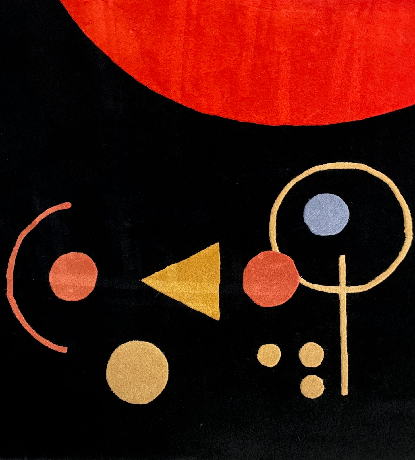 100% Wool Large Multicolored Kandinsky Inspired Rug by Ege Axminster Art Line