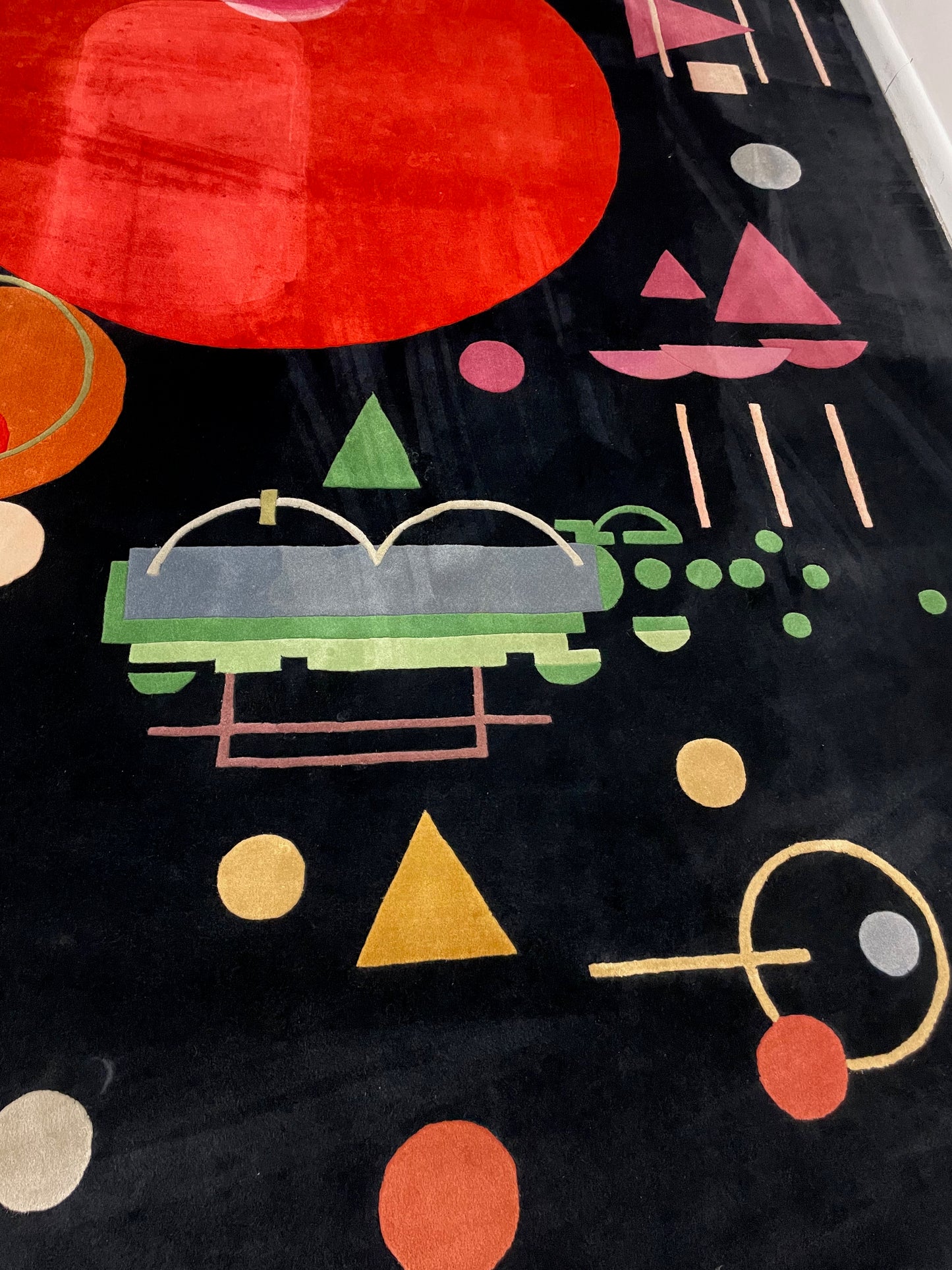 100% Wool Large Multicolored Kandinsky Inspired Rug by Ege Axminster Art Line