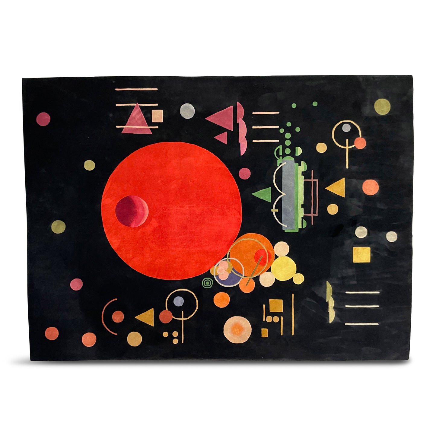 100% Wool Large Multicolored Kandinsky Inspired Rug by Ege Axminster Art Line