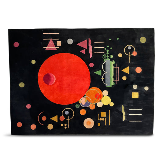 100% Wool Large Multicolored Kandinsky Inspired Rug by Ege Axminster Art Line