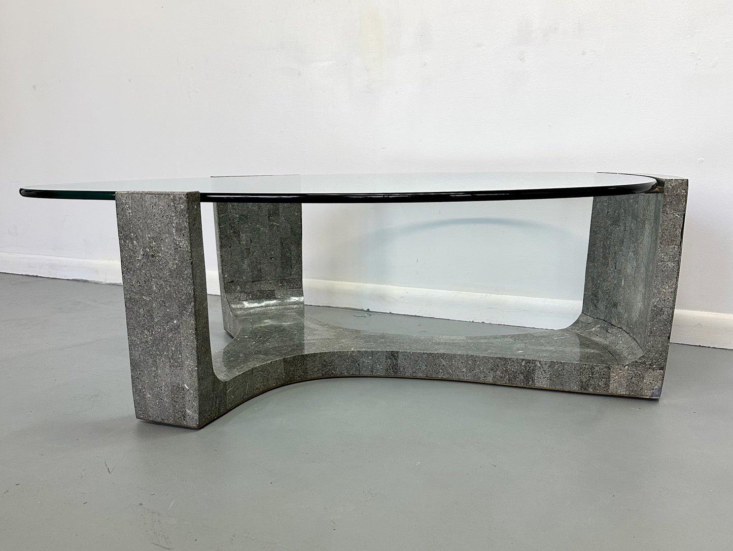 SOLD – Mid Century Tessellated Stone Coffee Table Maitland Smith