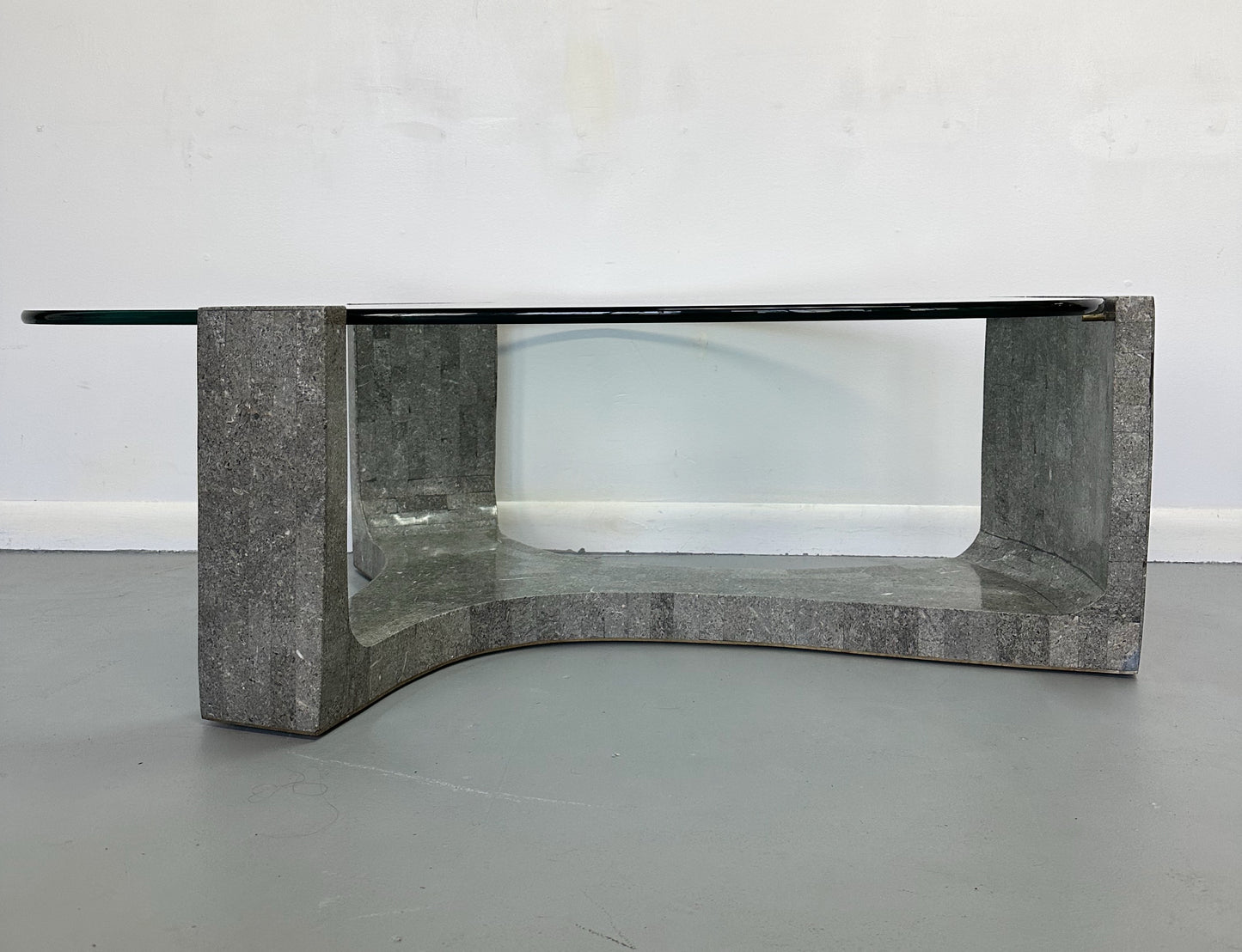 SOLD – Mid Century Tessellated Stone Coffee Table Maitland Smith