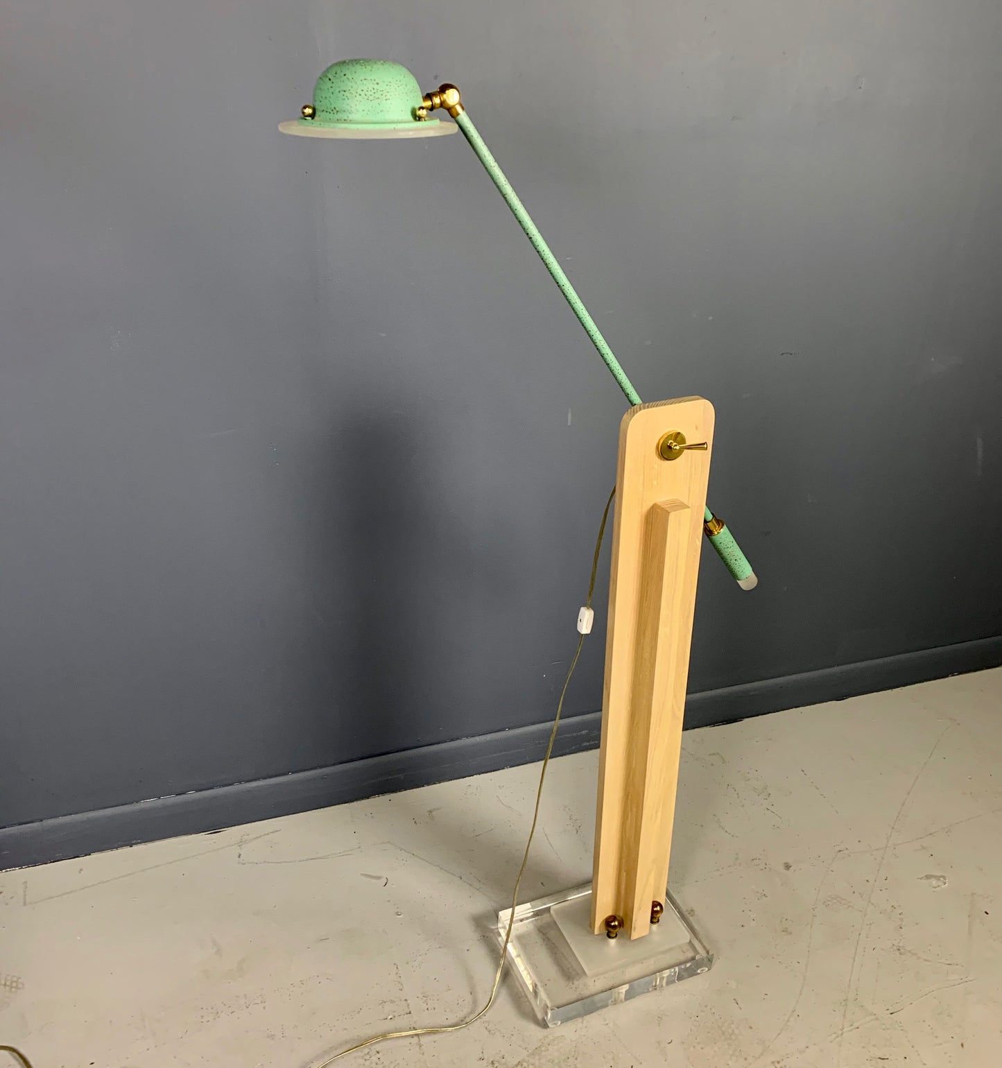 SOLD – Memphis Style Lamp by Bauer Lamp Co. in the Style of Sottsass Midcentury