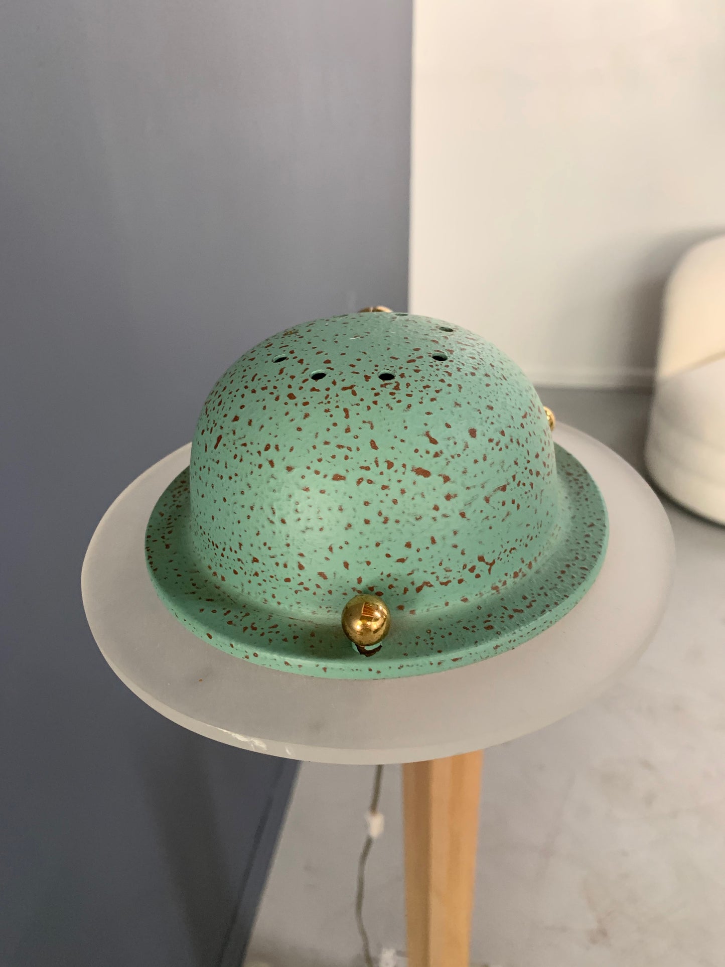 SOLD – Memphis Style Lamp by Bauer Lamp Co. in the Style of Sottsass Midcentury
