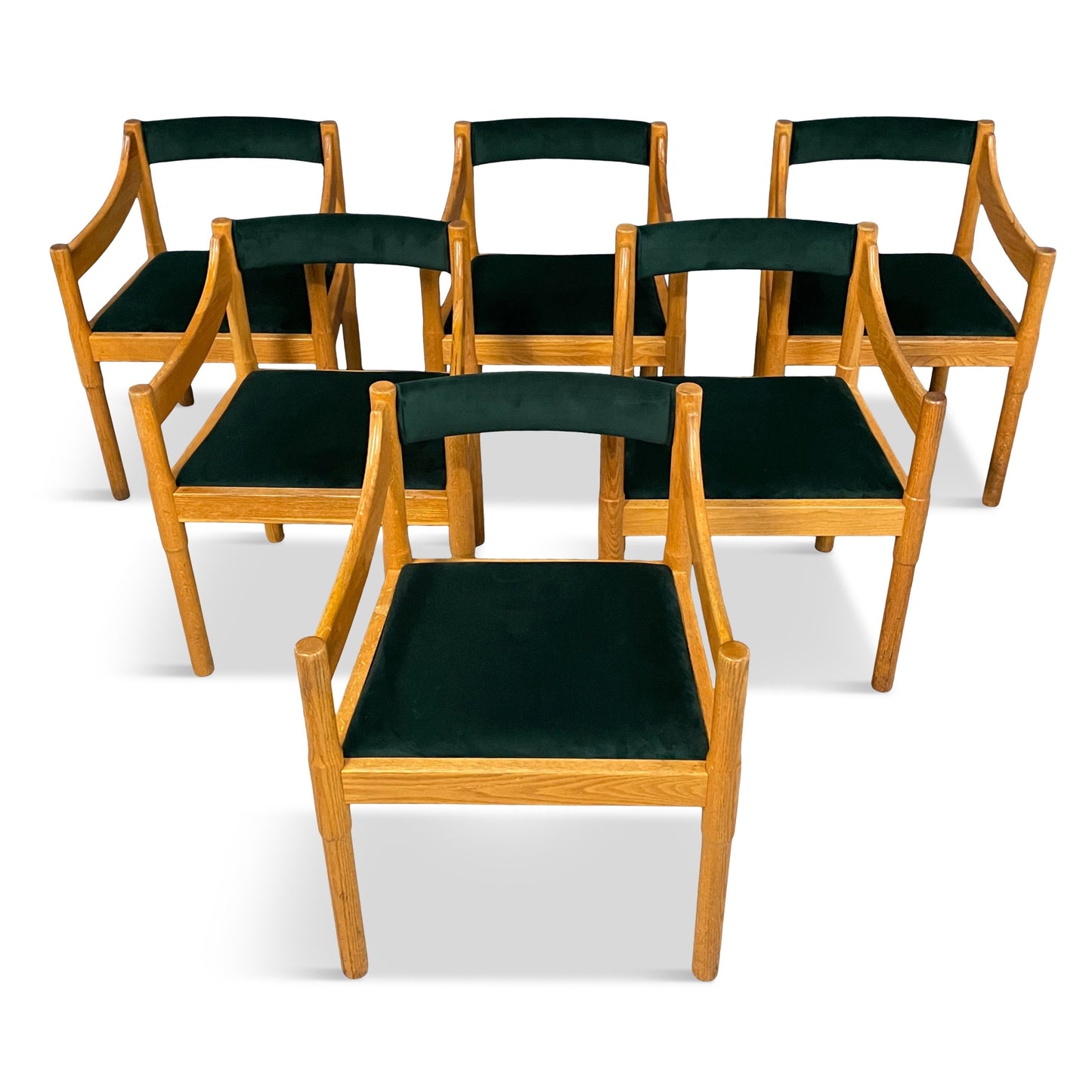SOLD – Vico Magistretti "Carimate" Dining Chairs for Cassina, 1960, Set of 6