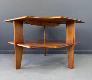 Mid-Century Modern Corner Table by Russel Wright for Conant Ball