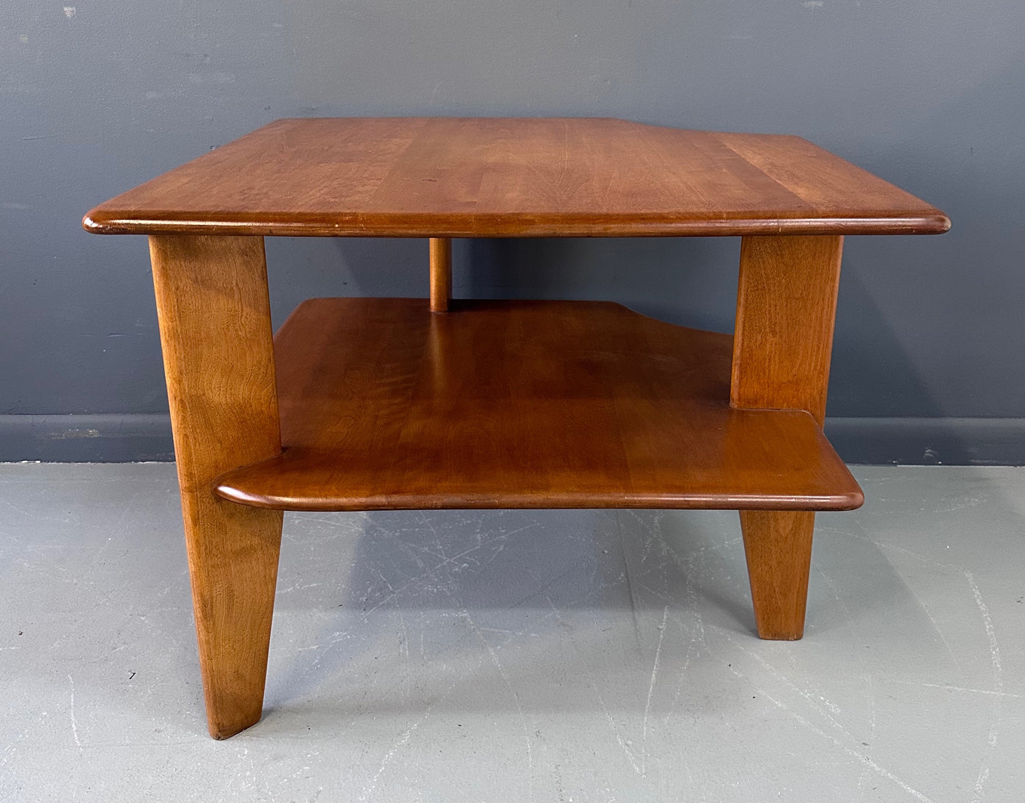 SOLD – Mid-Century Modern Corner Table by Russel Wright for Conant Ball