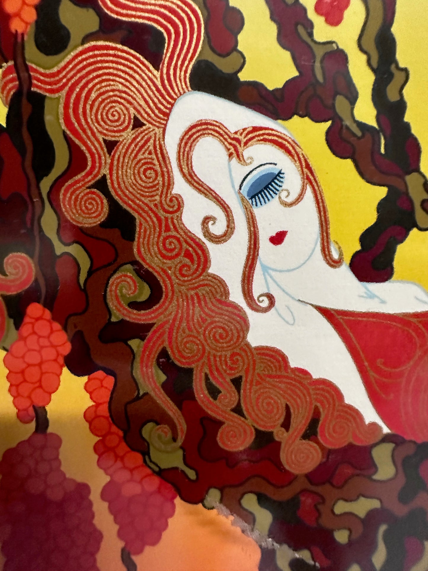 Erte "Heat" hand-signed serigraph Art Deco