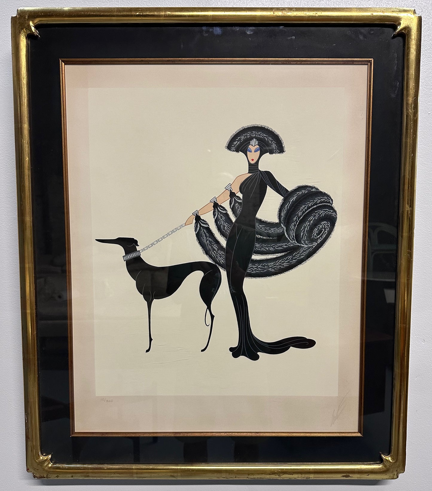 SOLD – Erté Symphony In Black 1983