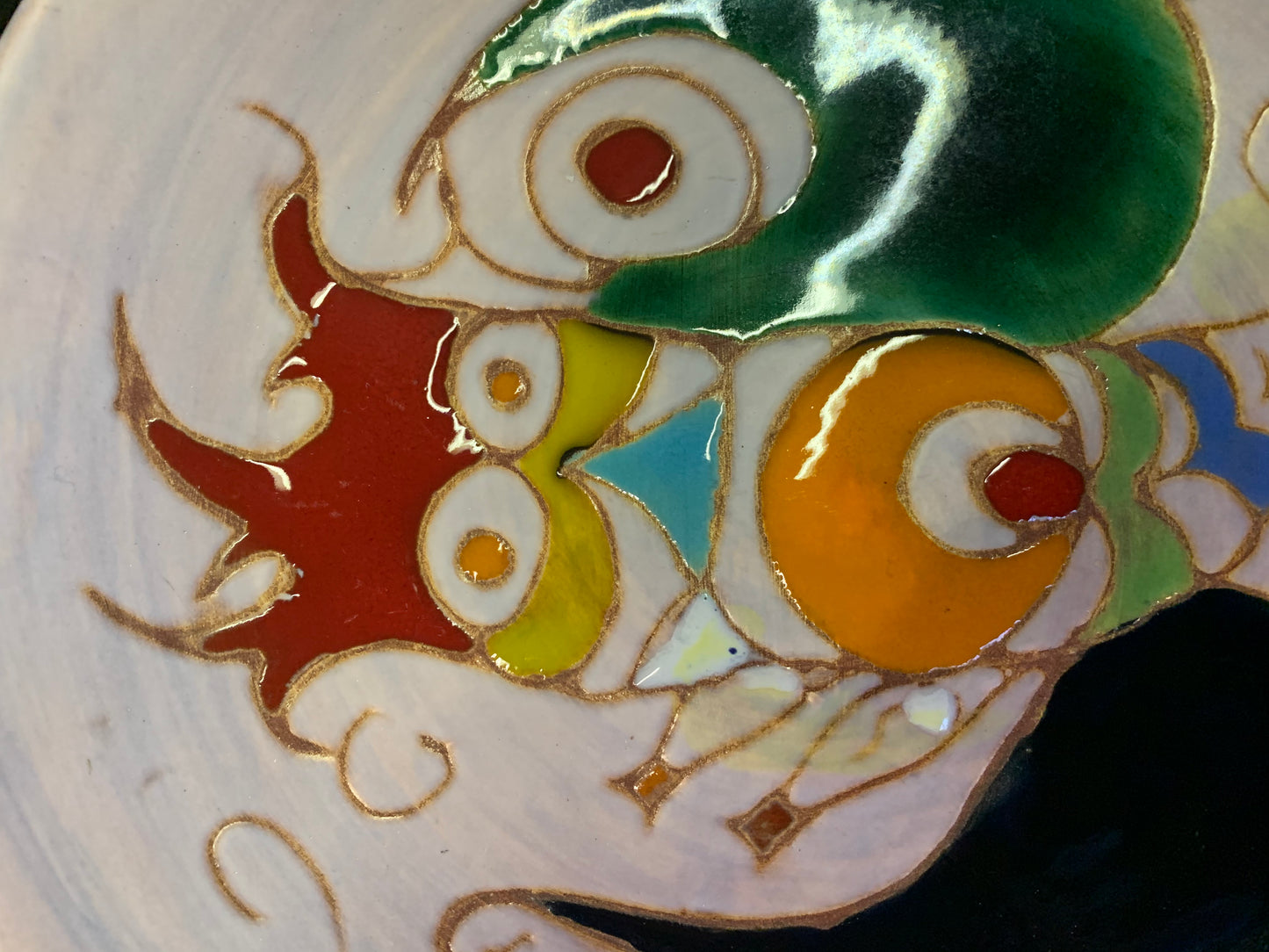 Vallauris Ceramic Plaque by Marie Christine Triene