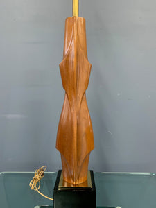 Mahogany Figural Midcentury Lamp by Laurel Lamp Co.
