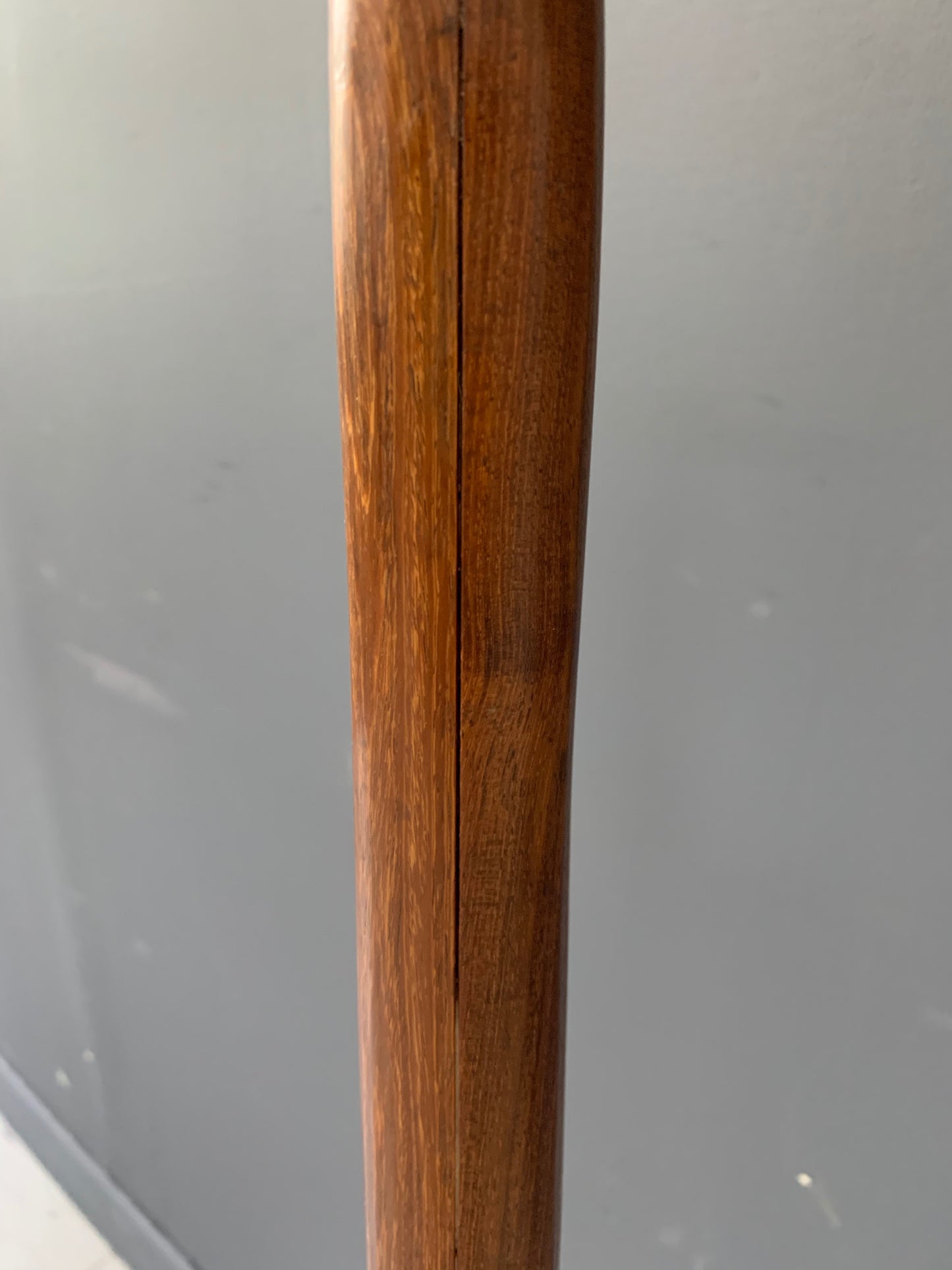 Walnut Studio Hand Carved Floor Lamp in The Style of Phillip Lloyd Powell