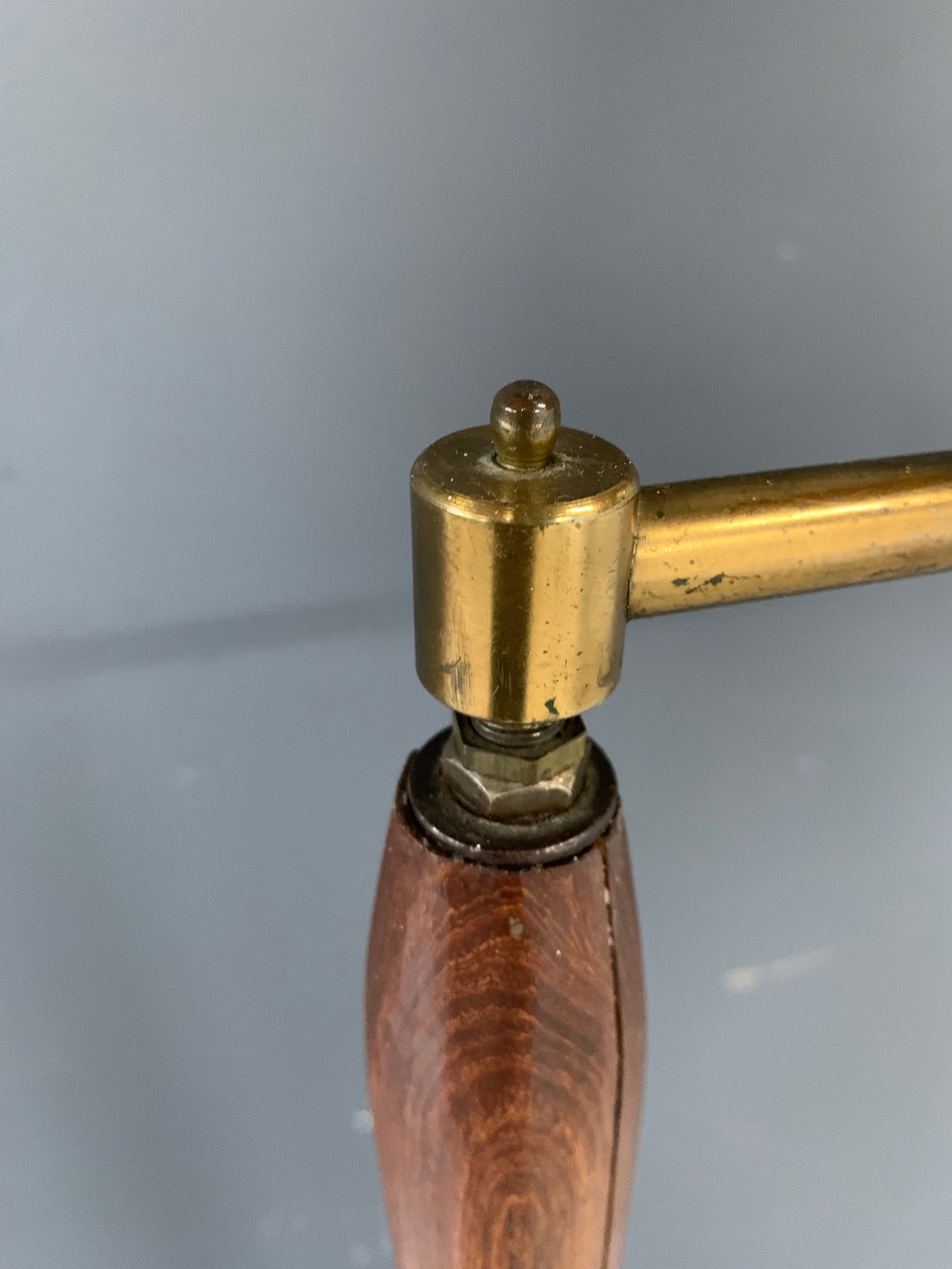 Walnut Studio Hand Carved Floor Lamp in The Style of Phillip Lloyd Powell