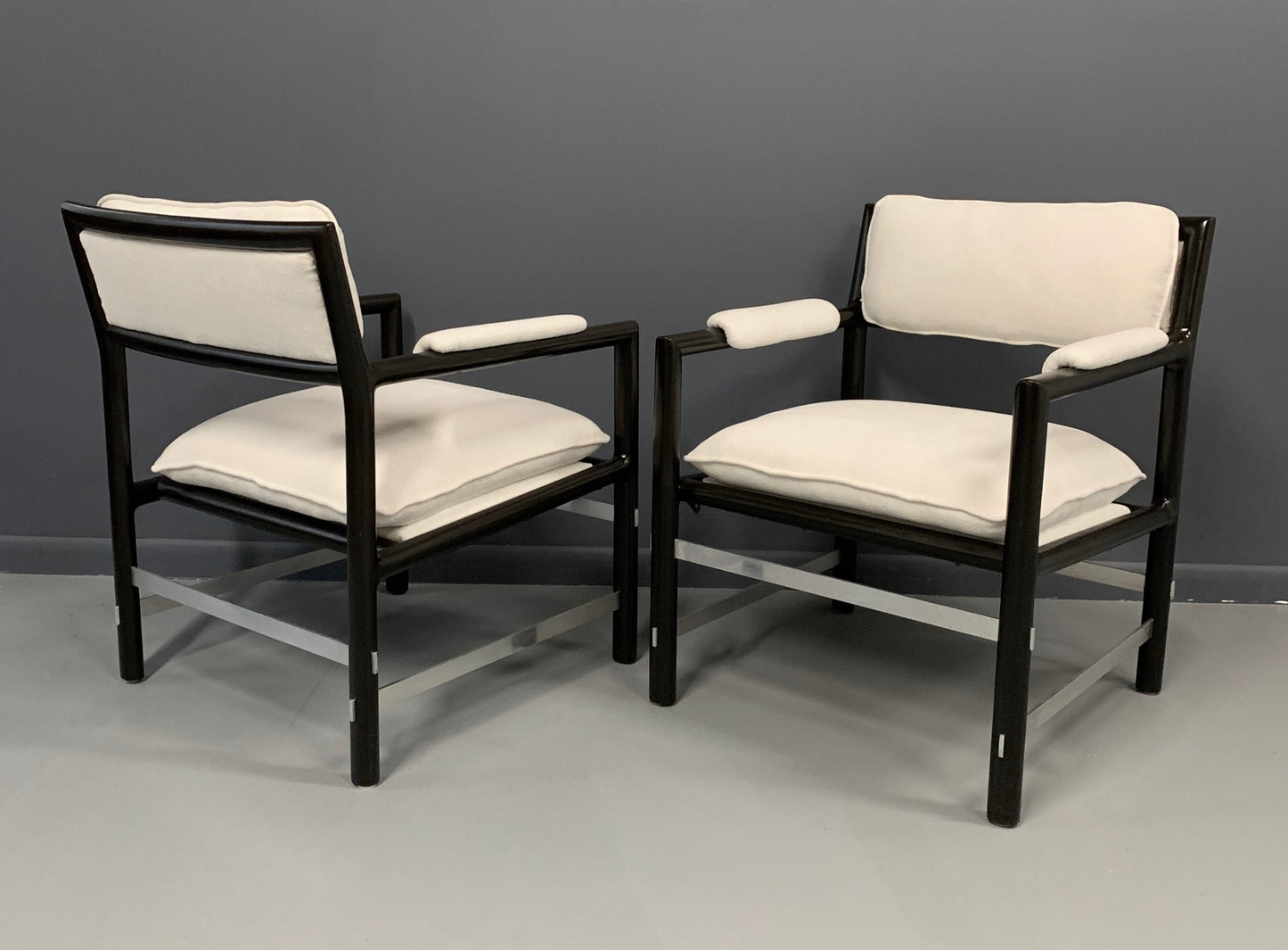 SOLD – Edward Wormley Pair of Outstanding Armchairs for Dunbar