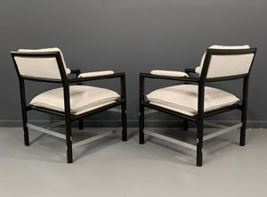 Edward Wormley Pair of Outstanding Armchairs for Dunbar