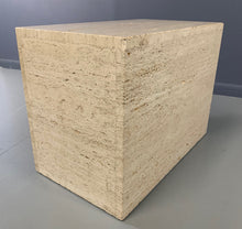 Load image into Gallery viewer, Italian Travertine Side Table Mid-century