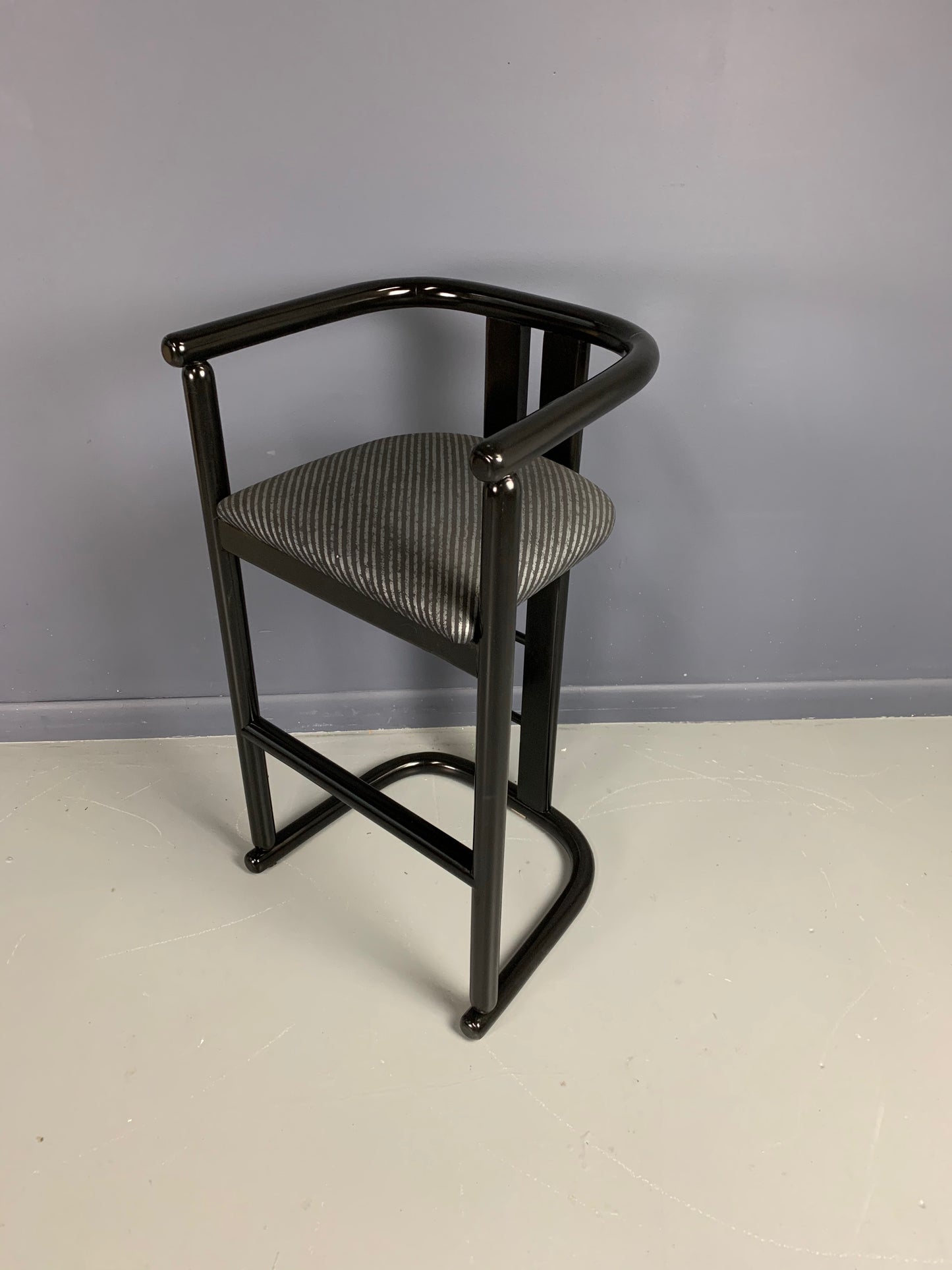 SOLD – Post Modern Bar Stools a Set of Three in the Style of Pierre Cardin