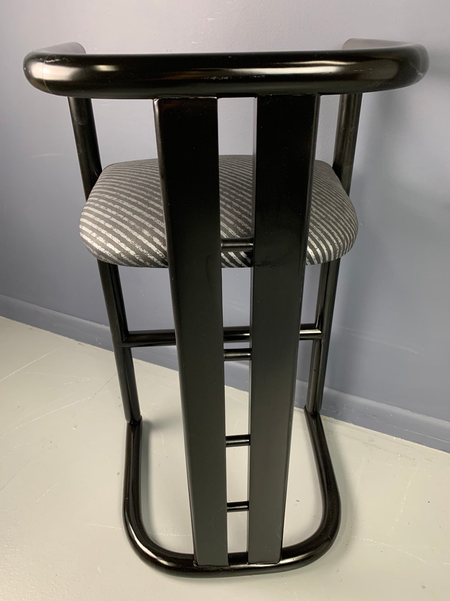 SOLD – Post Modern Bar Stools a Set of Three in the Style of Pierre Cardin