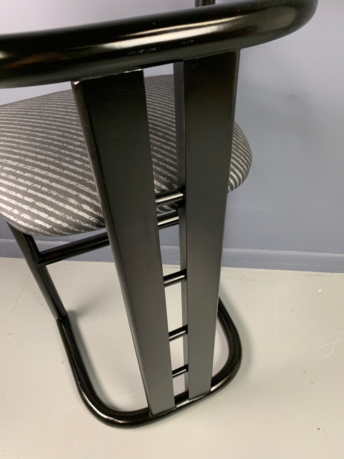 SOLD – Post Modern Bar Stools a Set of Three in the Style of Pierre Cardin
