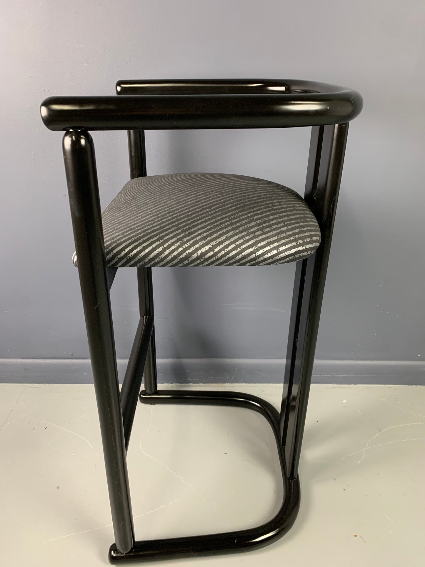 SOLD – Post Modern Bar Stools a Set of Three in the Style of Pierre Cardin
