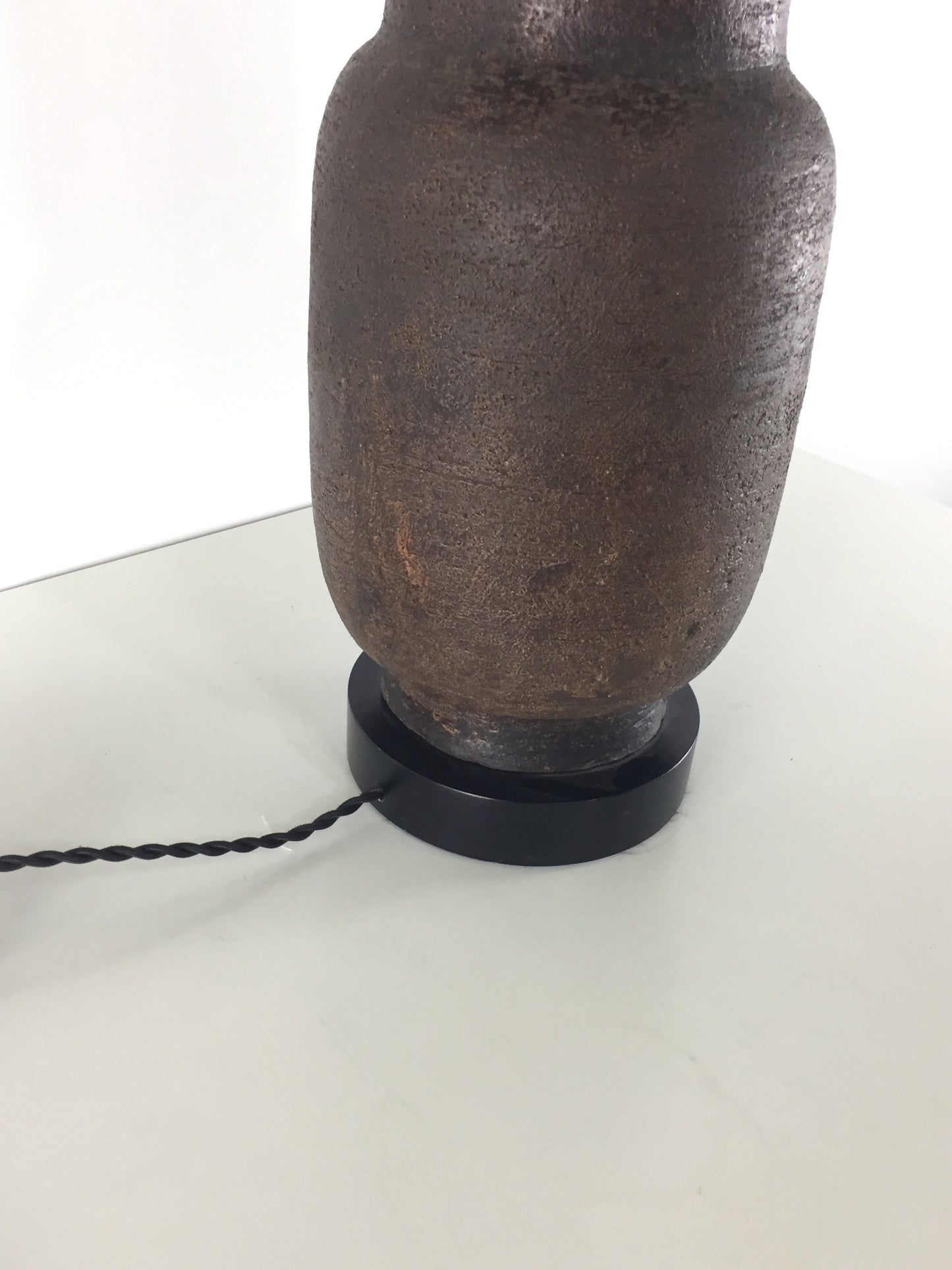 SOLD – Aldo Londi for Bitossi Large Table lamp with multi Colored Ceramic